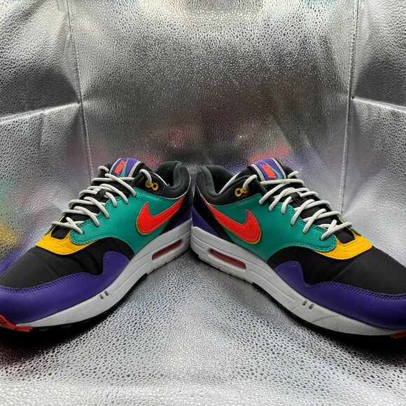 Size 10.5 Nike Air Max 1 SE Windbreaker 2019 Lace-Up Mens Sneaker‎ AO1021-023 - Picture 5 of 10